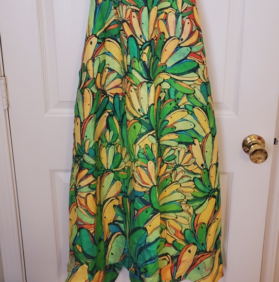 Farm Rio Green Banana Midi Dress - Picture 6 of 10
